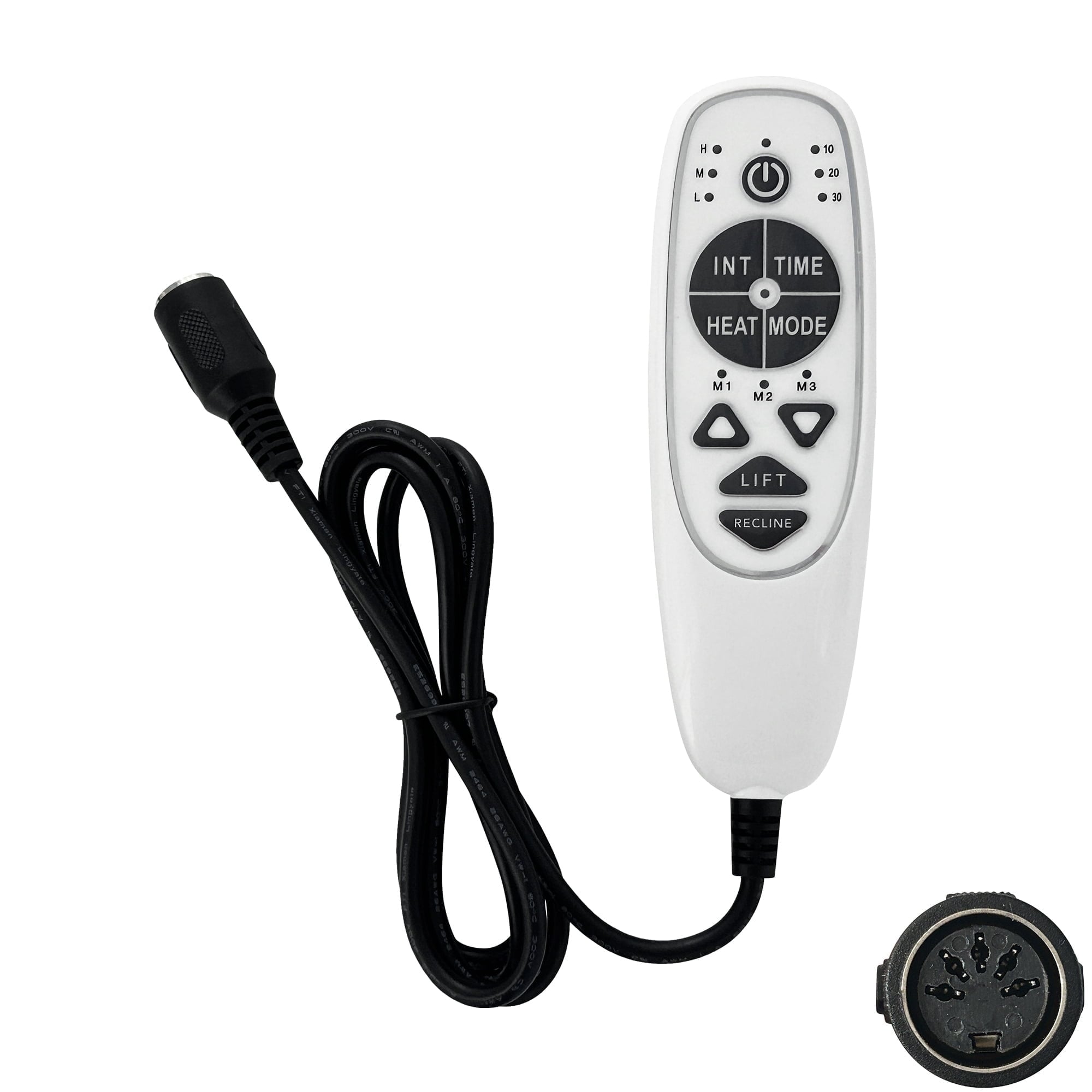 9-Button Massage Remote with USB Charging Port for Power Recliner Sofa Chairs