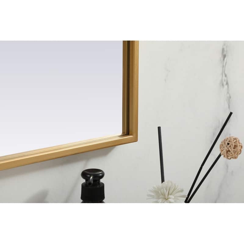 Indigo Home Metal Frame Arch Mirror 42x34 Inch