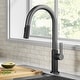 preview thumbnail 72 of 149, Kraus 2-Function 1-Handle 1-Hole Pulldown Sprayer Brass Kitchen Faucet KPF-2820 - 16 5/8" Height (Oletto collection) - MBSFSB - Matte Black/ Spot Free Black Stainless