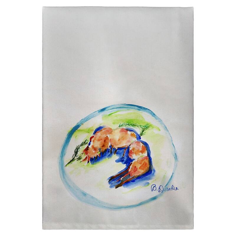 Shrimp Plate Guest Towel - 20x20