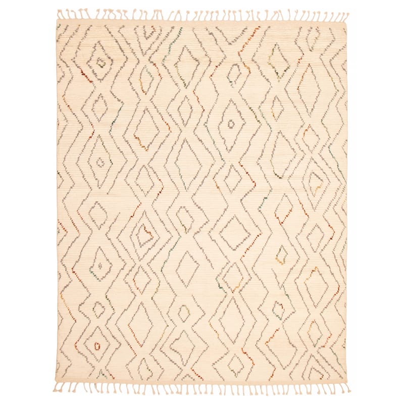 Tangier Cream Rug 7'8" x 9'9" - 7'8 x 9'9 - Cream - 7'8 x 9'9