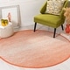 preview thumbnail 13 of 84, SAFAVIEH Handmade Flatweave Montauk Geert Cotton Rug 4' Round - Orange/Ivory - Round