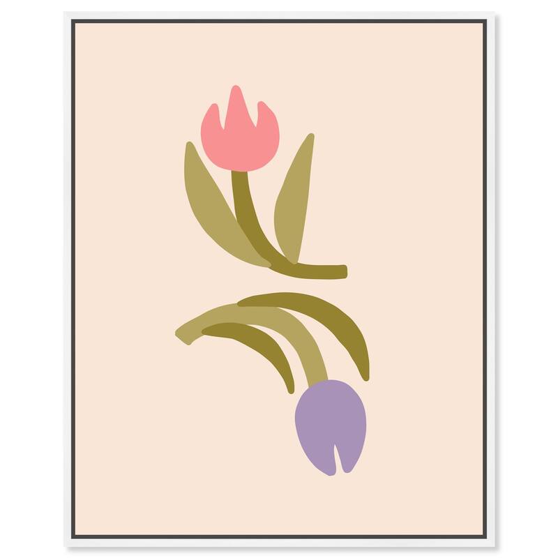 Tulips for my Twenties Canvas by Art Remedy - 30" x 36" - White