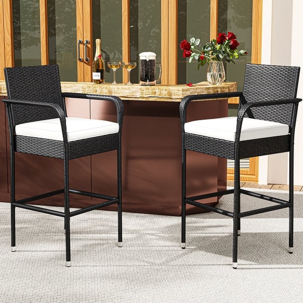 Outdoor Swivel Bar Stools 4-Piece Outdoor Bar Stool Set 28