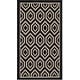 preview thumbnail 56 of 79, SAFAVIEH Courtyard Carolee Indoor/ Outdoor Patio Backyard Rug 2' x 3'7" - Black/Beige