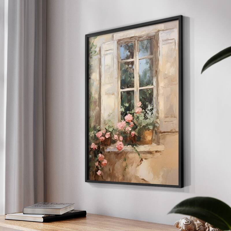 Vintage Floral Print CCXXXVI -Framed Print