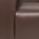 preview thumbnail 14 of 38, Goyette Faux Leather 3 Piece Club Chair and Sofa Set by Christopher Knight Home