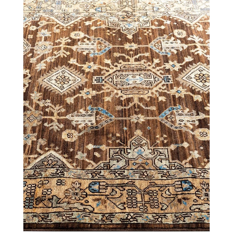 Serapi One-of-a-Kind Hand-Knotted Area Rug - Brown, 3' 11" x 6' 0" - 3' 11" x 6' 0"