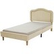 preview thumbnail 11 of 66, Velvet Upholstered Platform Bed Smart LED Bed Frame with Adjustable Height Headboard, Noise-Free Slat Support for Night's Sleep