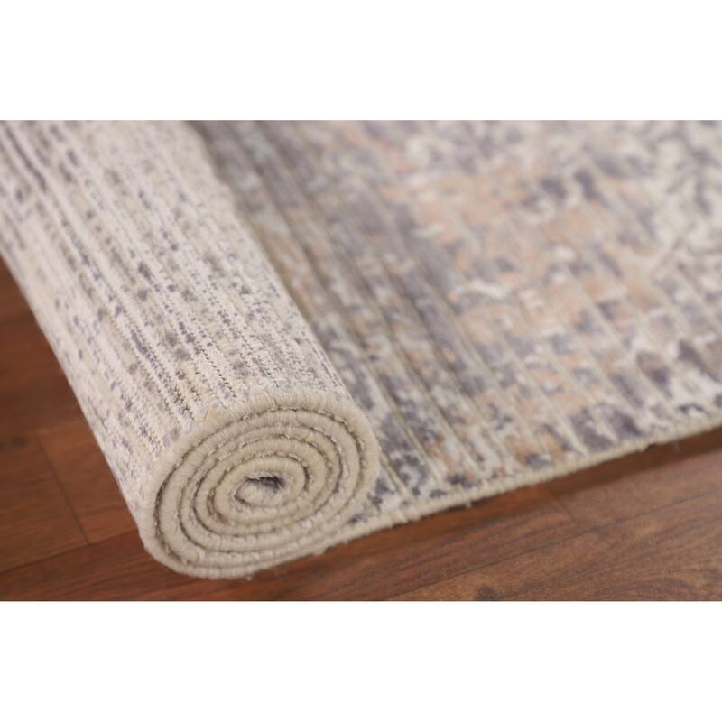 Modern / Abstract Accent Rug Handmade Wool Carpet - 2'7"x 4'9"