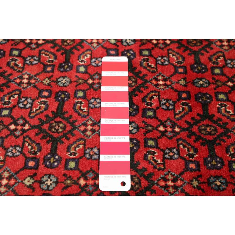 ECARPETGALLERY Hand-knotted Andelz Red Wool Rug - 3'5 x 5'0