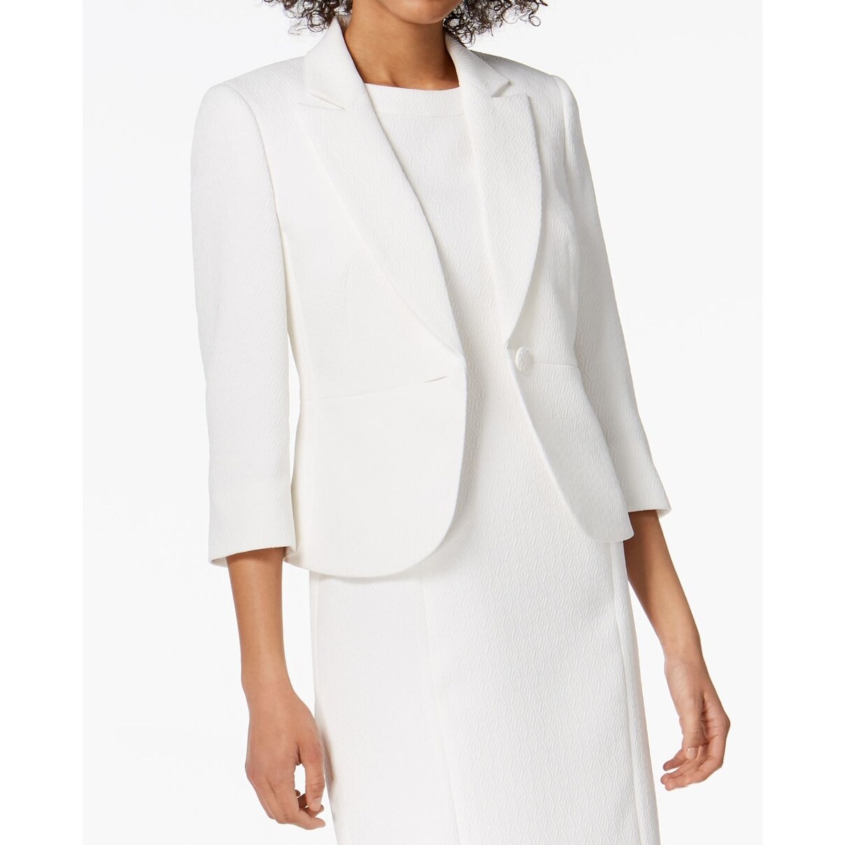 kasper white dress and jacket