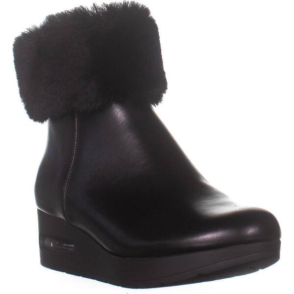 Shop Dkny Abri Wedge Winter Boots Black Smooth Overstock 30734630
