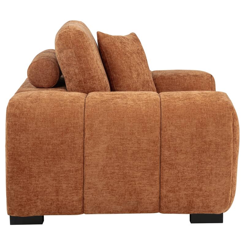 Octavia Upholstered Track Arm Accent Chair - 54.75" x 41.75" x 35.5"