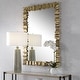 preview thumbnail 2 of 4, Uttermost Lev Antique Gold Mirror - 34"x 48.5"
