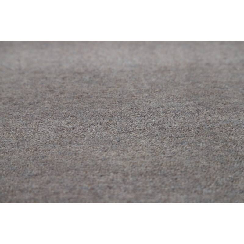 Gray Gabbeh Oriental Area Rug Handmade Wool Carpet - 9'4" x 11'9"