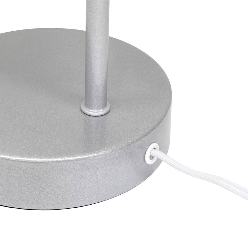 Metal Desk Lamp with Glass Shade Industrial Style Lighting - 8 x 5.50 x 15.75 in. (L x W x H)