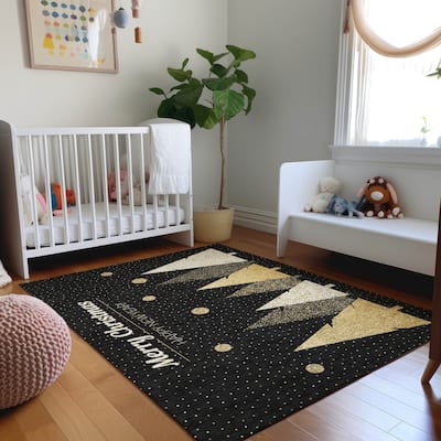 Premium Washable Super Soft Christmas New Year Mayfield Rug