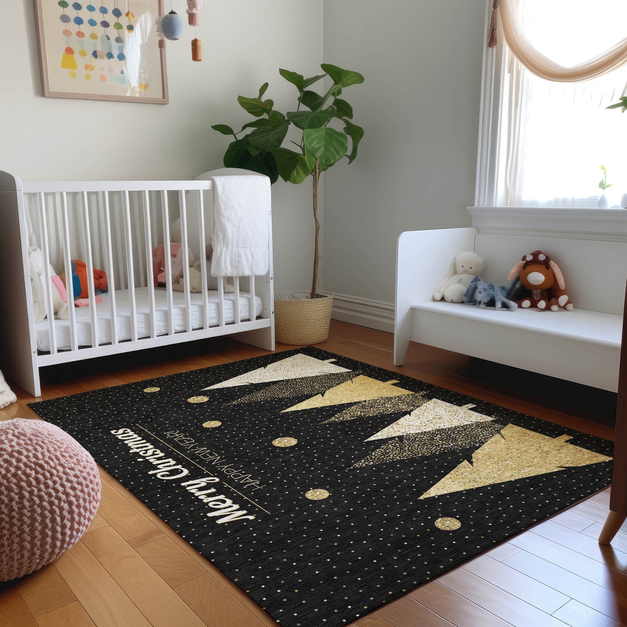 Premium Washable Super Soft Christmas New Year Mayfield Rug