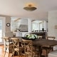 preview thumbnail 4 of 9, Vintage 4-Light Antique Brass Semi-Flush Mount Ceiling Light - Antique Brass - 17.7-in W x 7.5-in H