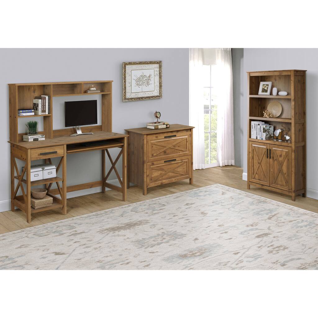 Saint Birch Houston Rustic Brown Home Office Set of 4