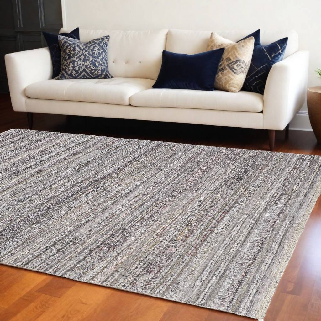 Zugoc Stain Resistant Woven Area Rug By HomeRoots - 168