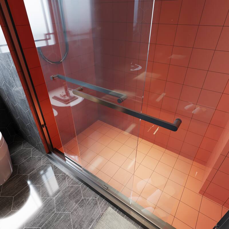 TOOLKISS Double-Sliding Prefab Shower Door