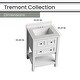 preview thumbnail 3 of 10, Hanover Tremont 24-In. Bathroom Vanity Set includes Sink, Countertop, plus Cabinet w/1 Drawer & Bottom Shelf, White