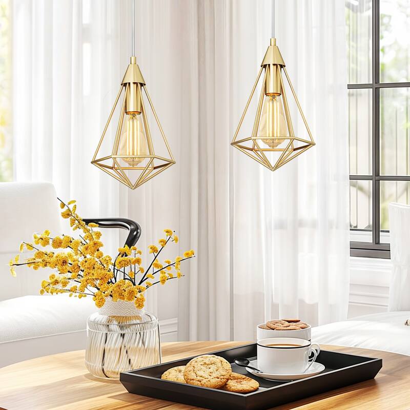 Moasis 2/4 Industrial Pendant Lights, Hanging Lights with E26 Lamp Holder