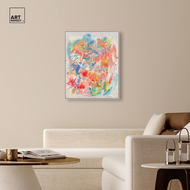 Swirling Hues II Canvas by Art Remedy