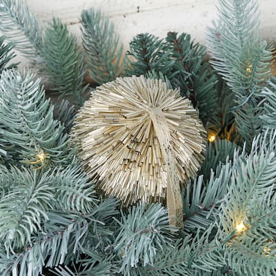 Pipa 3.75" Ornament Set of 4 - Champagne - 3.75 inch