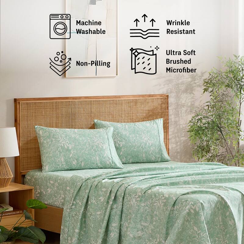 HLC.ME Floral Printed Ultra Soft Bed Sheets Set