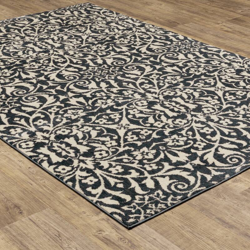 Vista Home Fawn Floral and Vine Area Rug