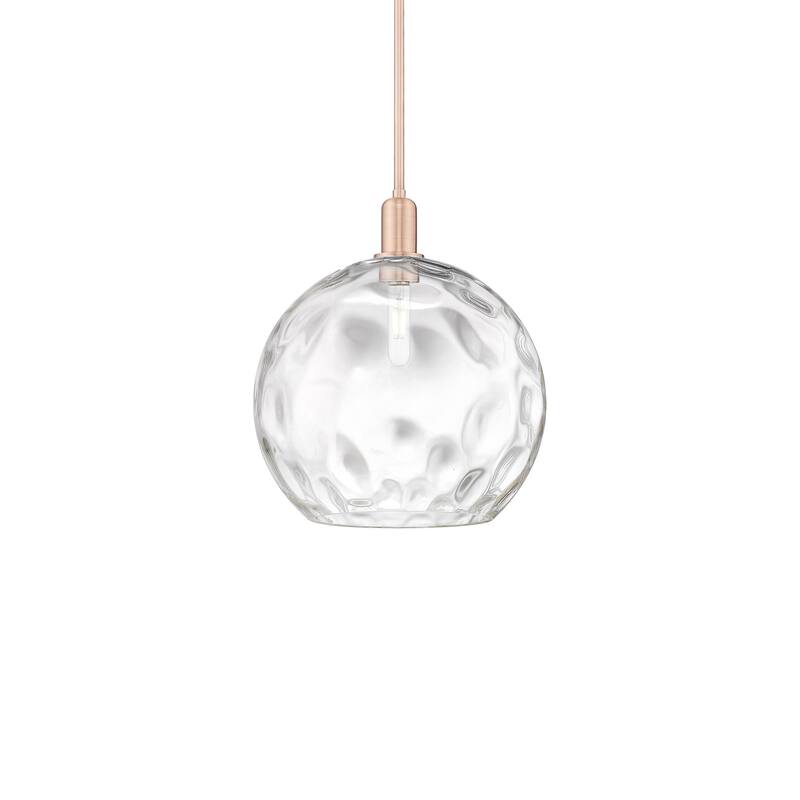 Innovations Lighting 716-1S-16-13 Athens Water Glass Pendant Athens - Antique Copper / Clear Water Glass