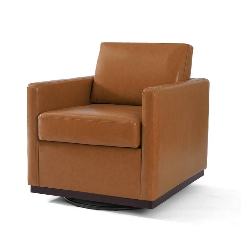 Modern Upholstered Swivel Armchair for Living