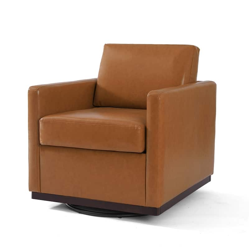 Modern Upholstered Swivel Armchair for Living Room