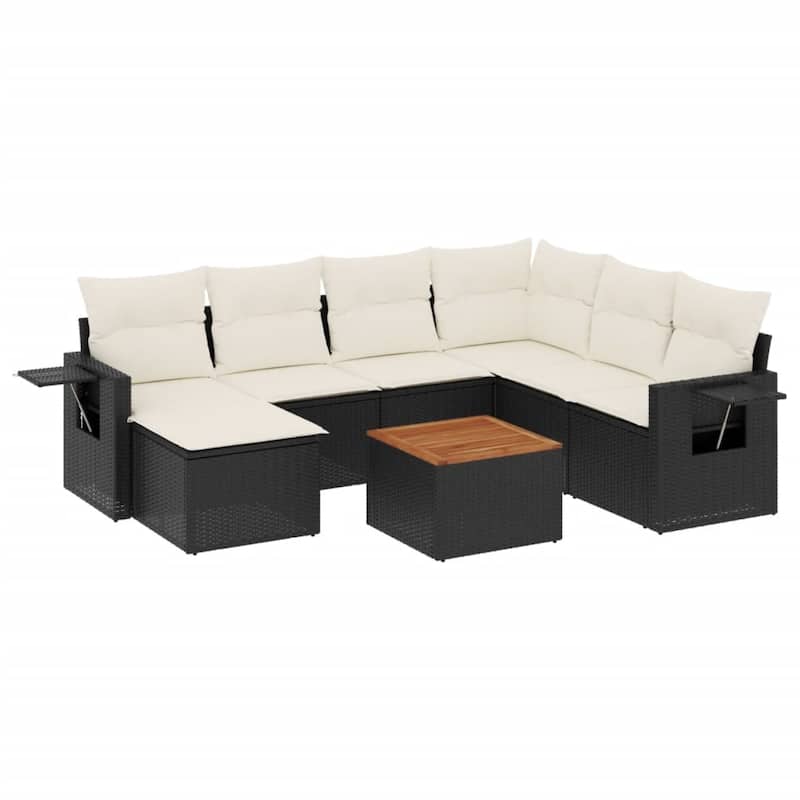 vidaXL Garden Sofa Set PE rattan Medium Modular Garden Sofa Set