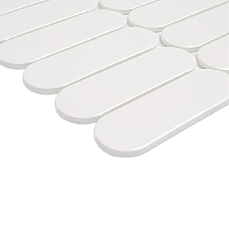 Ackland AKM-G-12X12ELG-CA 12" x 12" Glass Geometric Floor and Wall