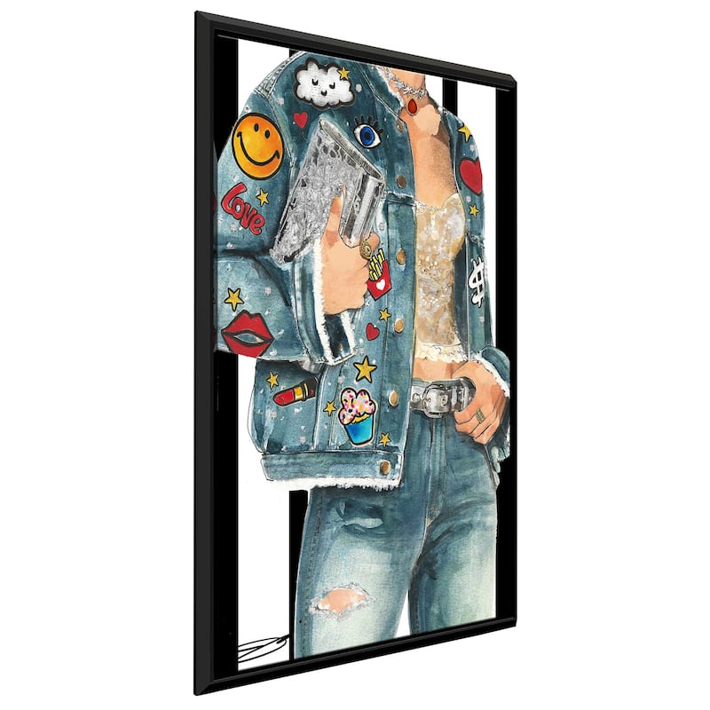 "Patche Work" by Jodi Print on Floating Canvas
