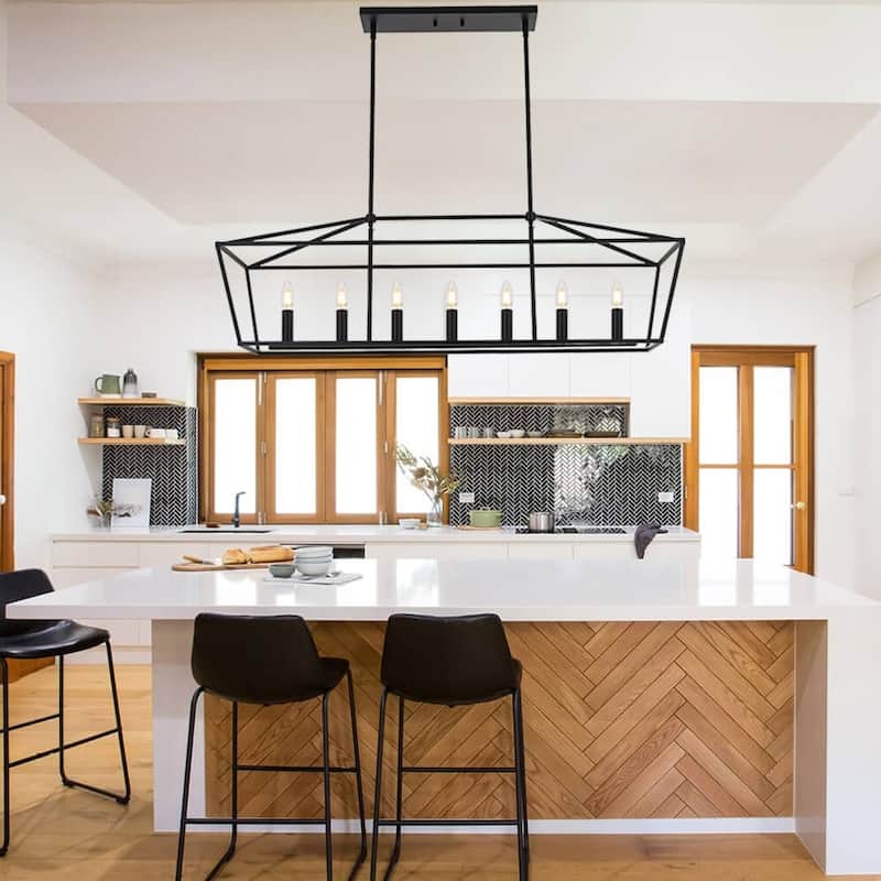 Modern Style Linear Island Pendant Light