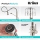 preview thumbnail 10 of 36, Kraus Bolden 2-Function 1-Handle Commercial Pulldown Kitchen Faucet