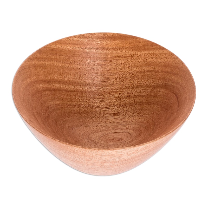 Novica Handmade To The Table Mahogany Wood Bowl (7 Inch)