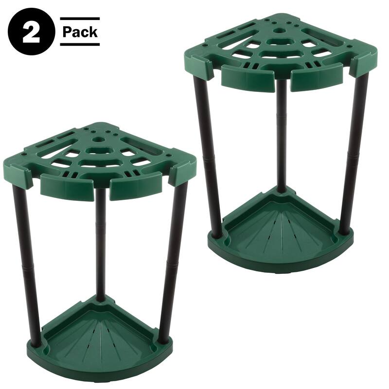Tool Organizer 2-Pack - Garage Storage Rack - Organize Up to 48 Yard Tools - Corner Rack for Home or Shed - Racks by Stalwart