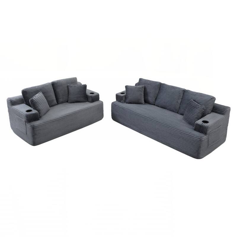 86.2''Boneless Sofa Couch with 2 Pillows Extra