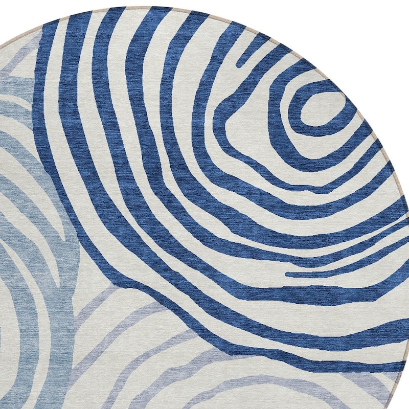 HomeRoots Abstract Transitional Rectangle Outdoor Rug