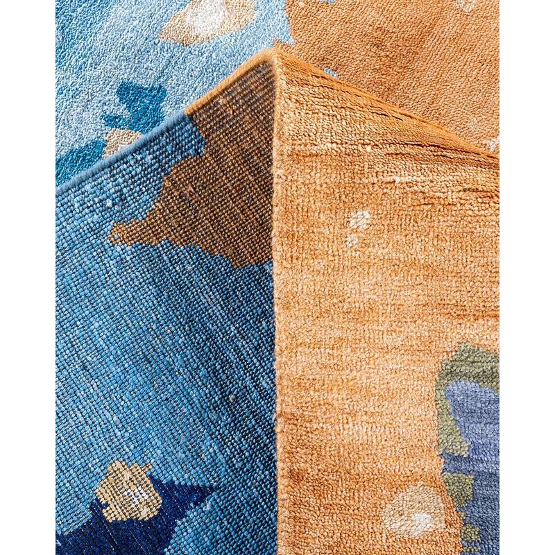 Ikat One-of-a-Kind Hand-Knotted Area Rug, Multicolor - 9' 2" x 12' 1"