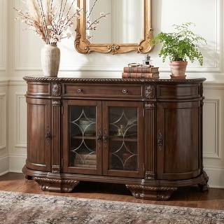 merrybeeアメリカン雑貨　アンティークシェルフ Furniture of America Kova Traditional Cherry Solid Wood 6-shelf