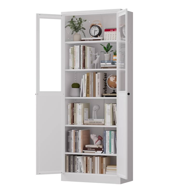 72" Metal Pantry Cabinet - Heavy-Duty Freestanding Organizer with Doors & Shelves for Multi-Room