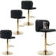 preview thumbnail 64 of 109, Modern Upholstered Swivel Adjusatble Height Leather Barstools Set of 6 Set of 2 - Black