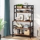 preview thumbnail 3 of 20, 5-Tier Kitchen Bakers Rack Utility Storage Shelf Microwave Oven Stand, Industrial Microwave Cart Kitchen Stand with Hutch